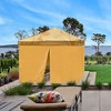 InstaHibit Set of 4 Sidewall Fits 10x10ft Canopy Tent with Zipper UV30+ Outdoor Party Yellow - 2 of 4
