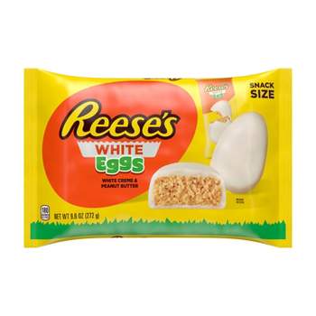 Reese's White Crème Peanut Butter Eggs Easter Candy Snack Size - 9.6oz