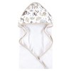 Hudson Baby Cotton Animal Face Hooded Towel, Neutral Safari, One Size - 4 of 4