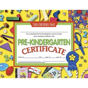 Hayes Publishing Pre-Kindergarten Certificate, 8.5" x 11", Pack of 30 (Case of 4) - 1 of 1