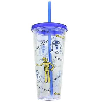 Seven20 Star Wars Kanji Droids R2D2/C3PO Plastic Tumbler