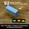 Aquarius Puzzles Space Invaders Glow in the Dark Dominots Tile Game - 3 of 4