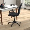 Emma and Oliver Modern Upholstered Mid-Back Home Office Chair with Arms and 5 Star Base - 4 of 4