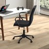 Emma and Oliver Modern Upholstered Mid-Back Home Office Chair with Arms and 5 Star Base - image 4 of 4