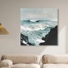 Art Remedy Gold over Blue Blue Abstract Wall Art Unframed - 2 of 4