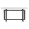 PAGED Modern Console Table with Wood Top,59 inch Rectangle Entryway Table for Living Room,Hallway - 4 of 4