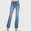 Women's Cassie Mid Rise Stretch Classic Bootcut Jeans - Petra153 - 2 of 4
