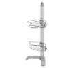 simplehuman Corner Shower Caddy Stainless Steel/Anodized Aluminum Silver - image 3 of 4