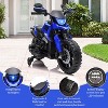 6V Kids Ride-On Motorcycle with Training Wheels, Headlight & Music, Adjustable 2-5 MPH Electric Toddler Bike for Boys & Girls - 3 of 4