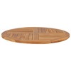 vidaXL Table Top Solid Teak Wood Round 1" 35.4" - 3 of 4
