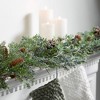 72"L Sullivans Artificial Berry Cedar Christmas Garland, Green - 3 of 3