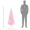NicBex 7ft Artificial Pencil Christmas Tree Slim Tree with 499 Branch Tips and Plastic Stand for Decoration - 2 of 4