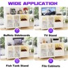 Aheaplus White Wine Bar Cabinet with Drawers and Door, Sideboard Buffet Cabinet with Charging Station & Led Light, Wood Coffee Bar Station - 4 of 4
