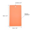 Unique Bargains Blank Waterproof Outdoor Eyelet Hole Plastic Shipping Tags 100 Pcs - 3 of 4