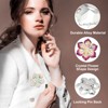 Unique Bargains Women's Rhinestone Sunflower Snowflake Brooch Pin - 3 of 4