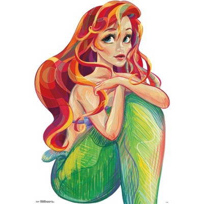 Trends International Disney The Little Mermaid - Ariel - Stylized Magnetic Framed Wall Poster Prints