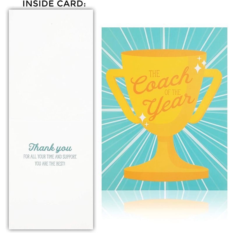 Pipilo Press 3 Pack Jumbo Thank You Coach Card with Envelopes for Teacher Appreciation, Mentors, Letter-Size, 8.5 x 11 In, 4 of 7