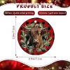 Lomsoe Highland Cow Ornaments for Christmas Tree Ceramic Christmas Ornaments Red Christmas Tree Hanging Decor Christmas Gift Christmas Decor - 2 of 4