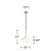 Possini Euro Design Possini Euro Gwynn 12" Wide Black and Gold Mini Pendant - 4 of 4