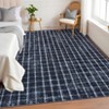 8x10 Rug for Living Room Washable Checkered Geometric Bedroom Rugs Indoor Soft Non Slip Large Carpet for Dining Room Nursery Stain Resistant - 3 of 4