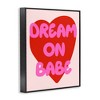 Stupell Industries Dream On Babe Red Heart Black Framed Giclee Art - 3 of 4