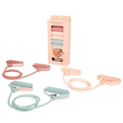 Blogilates 3pk Resistance Bands - Pink/Green/Orange_5