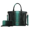 MKF Collection Frankie Gradient Faux Crocodile-Embossed Women’s Satchel Handbag with Matching Wallet by Mia K - 2 of 4