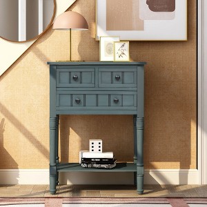 NicBex Console Table Narrow Side Table with 3 Storage Drawers and Bottom Shelf Sofa Table for Entryway, Hallway, Living Room - 1 of 4