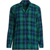 Lands' End Women's Long Sleeve Print Flannel Pajama Top - 3 of 3