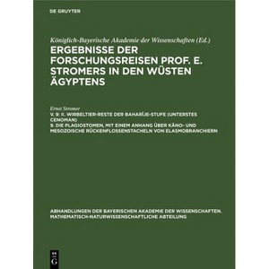 II. Wirbeltier-Reste Der Baharîje-Stufe (Unterstes Cenoman) 9. Die Plagiostomen, Mit Einem Anhang Über Käno- Und Mesozoische Rückenflossenstacheln - 1 of 1