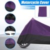 Unique Bargains 180T Waterproof Rain Dust Motorcycle Cover Outdoor Sun Protector - 2 of 4