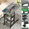Aheaplus Height Adjustable C Table with USB Port and Wheels - 2 of 4