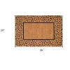 HomeRoots 20" X 30" Brown and Black Coir Animal Print Outdoor Door Mat - 3 of 4