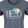Women's - Instant Message - Hello Sunshine Palms Graphic T-shirt Dress - 2 of 4