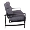 Courtyard Casual Santorini Loveseat with Envelop back Cushion  Alum frame in powder coating - 4 of 4