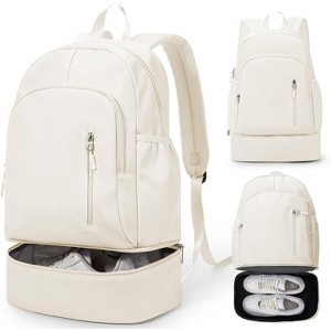 Lightweight Waterproof Gym Backpack, Sports Bag with Shoe and Wet Pockets, Durable for Workout & Travel - 1 of 4