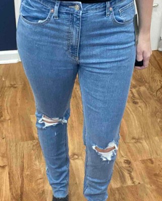 Women's Super-high Rise Distressed Skinny Jeans - Wild Fable