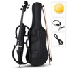 TopComfy 4/4 Acoustic Adaptable Cello Set with Case Bow Rosin Earphone Connecting Line for Kids Adults Beginners Musicians, Black, 52.95"*20.47"*9.25" - 3 of 4