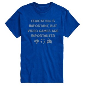 Men's - Instant Message - Video Games Are Importanter Short Sleeve Graphic T-Shirt - 1 of 4