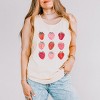 Simply Sage Market Strawberry Watercolor Chart Garment Dyed Tank - 2 of 3