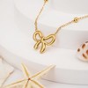 Summit Adventure Bow Necklace for Women Bowknot Choker Necklace 14K Gold Plated Ribbon Choker Necklaces Fashion Jewelry Gifts - 4 of 4
