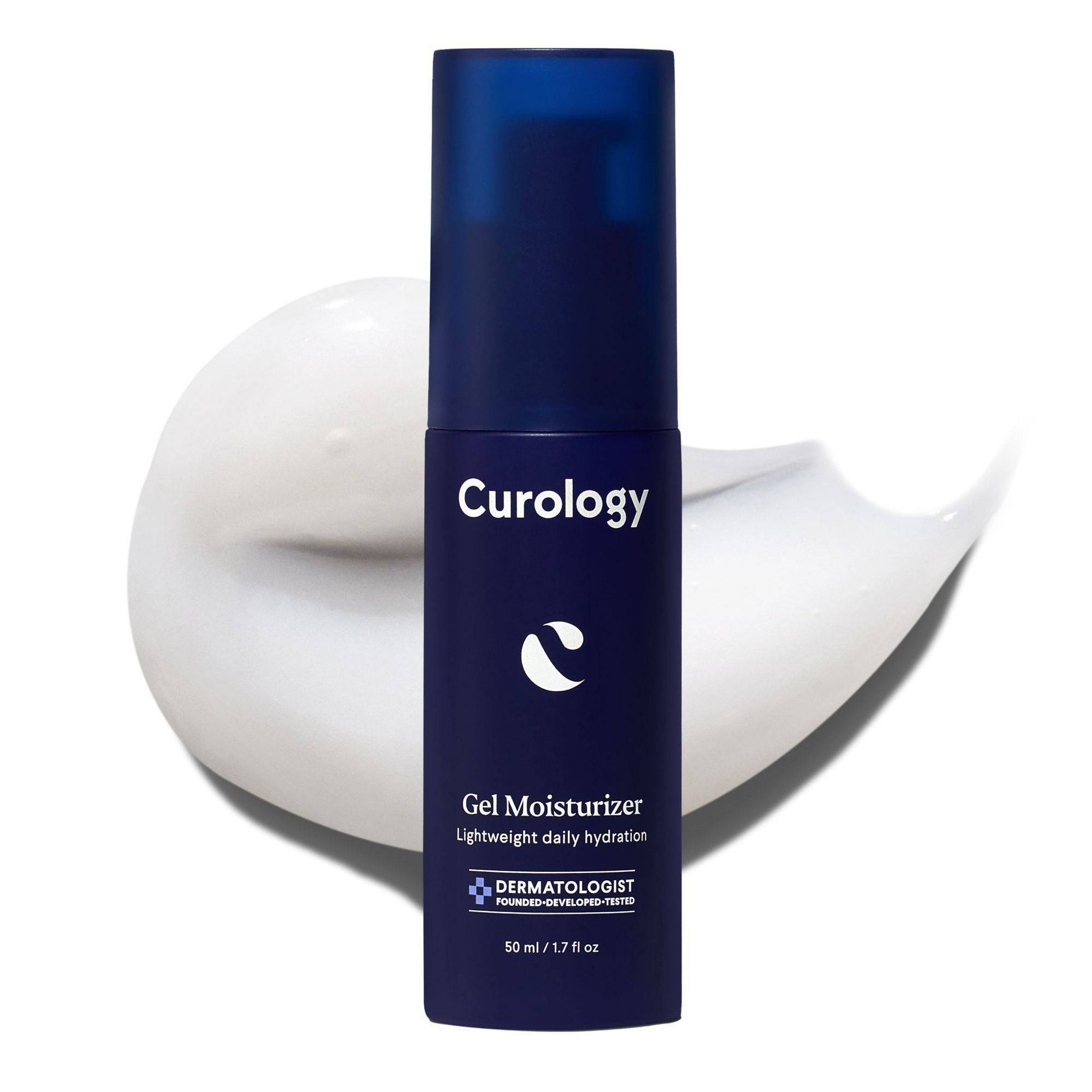 Curology Gel Moisturizer, Lightweight Daily Face Moisturizer with Hyaluronic Acid - 1.7 fl oz