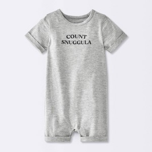 Enterizo Jersey de Halloween 'Count Snuggula' para Bebé - Cloud Island™ Gris Melange