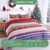 Christmas Duvet Cover King Size - Boho Christmas Holiday Reindeer Printed Duvet Cover Set, Soft and Breathable Christmas Decorations Bedding Set - 3 of 4