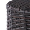 Maggift Patio End Tables Accent Side End Table for Outdoor and Indoor, Garden, Backyard Use, Special Design, Brown, 17.5"*17.5"*16.75" - 2 of 4