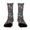 Dsane New Year Cookies Wood Merry Christmas Women Printed Crew Socks Funny Funky Socks Soft Polyester Novelty Gifts for Artists Men - 3 of 4