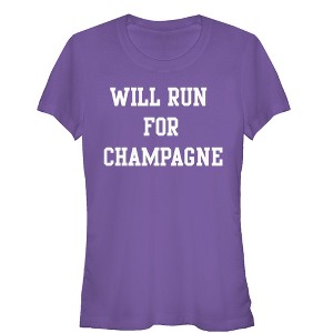 CHIN UP Will Run For Champagne T-Shirt - 1 of 3