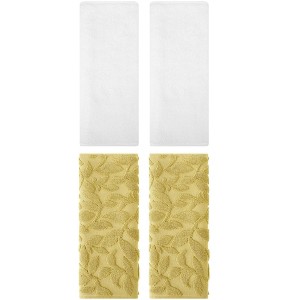REGALWOVEN 4 Pcs Kitchen Bath Soft Absorbent Hand Towel Set - 1 of 4