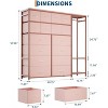 coucheta 16 Drawers Dresser with Clothes Rack, Freestanding Closet Organizer Dresser with Fabric Storage, Easy Assembly, for Bedroom, Living Room - 2 of 4