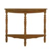 CAVINAS 42" Half-Moon Console Table with Cloud-Design Top and Open Shelf,Solid Wood Entryway Table for Hallway, Living Room - 2 of 4